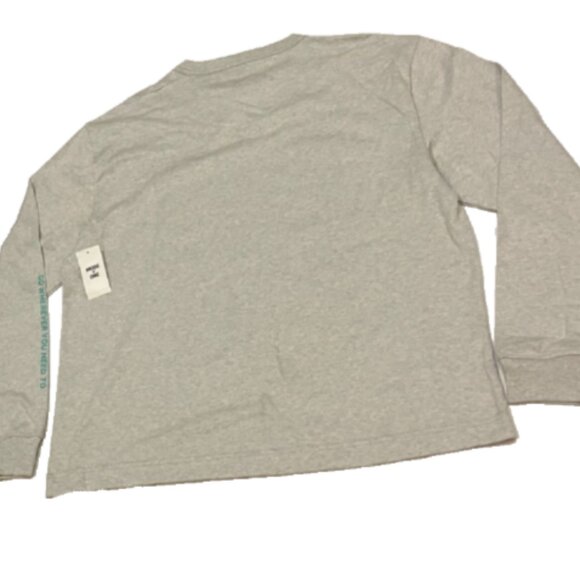 Mode of One Mens Long Sleeve Relaxed Space Guy Graphic Tshirt Heather Grey L - Picture 9 of 9